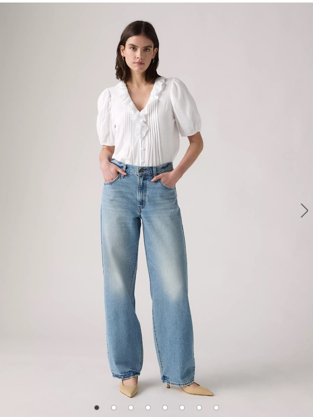 Baggy dad woman’s jeans